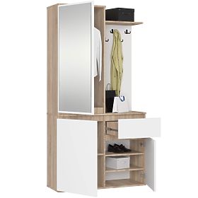 FLURSET ENTRO PK EICHE SONOMA / WEISS