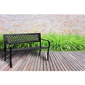 Gartenbank aus Stahl ROMBO