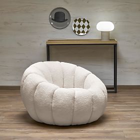 GASPAR cremefarbener Relaxsessel (1p=1Stk)