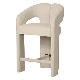 Gepolsterter Barhocker Castelo Beige