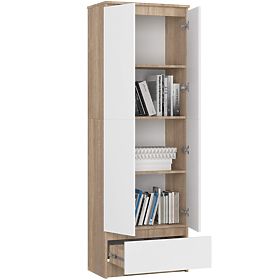 GESCHLOSSENES REGAL R60 2D 1SZ CLP PK EICHE SONOMA / WEISS
