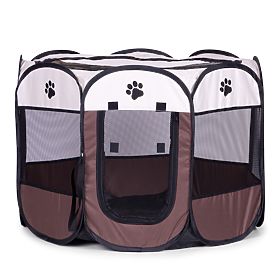 Großer Textil-Laufstall für Hunde und Katzen, PETSI