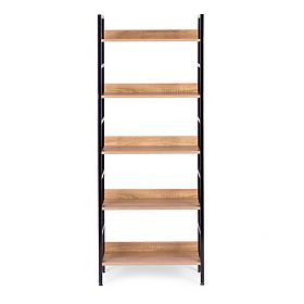 Hoher Loft-Regal 5 Böden Metall MDF ModernHome, MODERNHOME