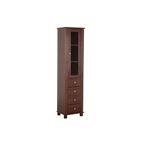 Hoher Schrank 1 Tür 4 Schubladen