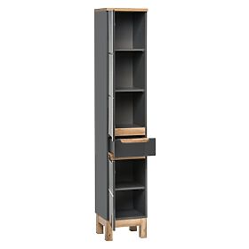 Hoher Schrank 2 Türen 1 Schublade