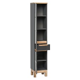 Hoher Schrank 2 Türen 1 Schublade