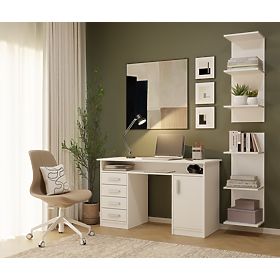 HOHES WEIßES REGAL 6P 180 cm 6 Regalböden für Bücher und Dokumente für Büro und Wohnzimmer