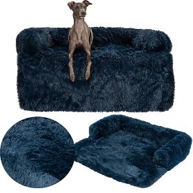 HUNDEBETT FÜR SOFA PJ-021 DUNKELBLAU M, PuppyJoy