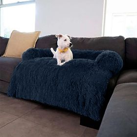 HUNDEBETT FÜR SOFA PJ-022 DUNKELBLAU L, PuppyJoy