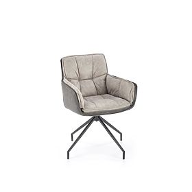 K523 Stuhl grau / dunkelgrau (1p=2Stk), Halmar