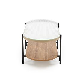 KAMALA Couchtisch, natur/schwarz (1p=1Stk), Halmar