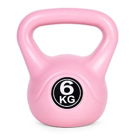 Kettlebell Hantel 6 kg für Fitnessübungen Kugelhantel Gewicht Fitness rosa ModernHome