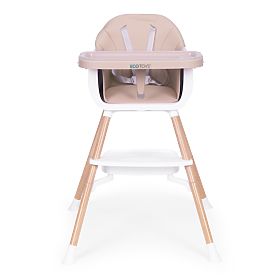 Kinderhochstuhl 2-in-1 beige ECOTOYS, EcoToys