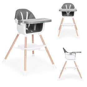 Kinderhochstuhl 2-in-1 grau ECOTOYS, EcoToys