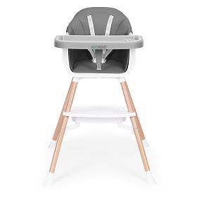 Kinderhochstuhl 2-in-1 grau ECOTOYS, EcoToys