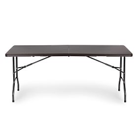 Klappbarer Catering-Gartenbankettisch 180 cm Rattan ModernHome, MultiGarden