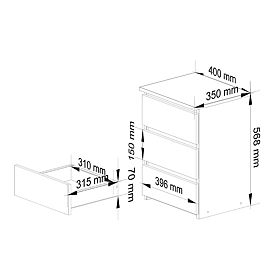 KOMMODE CL3/40 PK GRAFITGRAU