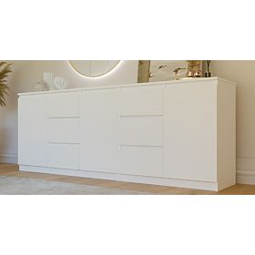 Kommode COSTA 1D3S/2D3S WEISS