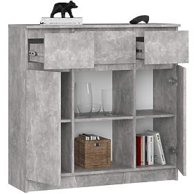 KOMMODE K100 2D 3SZ 1P PK BETON