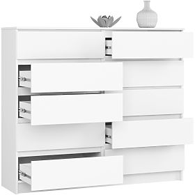 KOMMODE K140 10SZ CLP PK WEISS