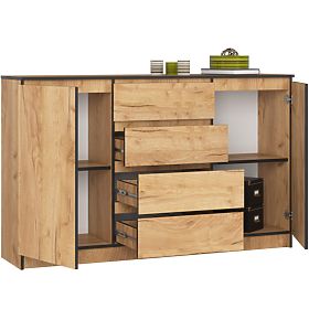 KOMMODE K160 2D 4SZ CLP PK EICHE CRAFT