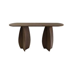 Konsole/Schreibtisch Noku 150 cm, dunkle Walnuss