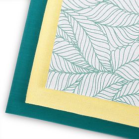 Küchenhandtuch LETTY Farbe Türkis mit modernem Druckmotiv im modernen Stil 50x70 ameliahome