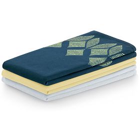 Küchenhandtuch LETTY gelbe Farbe mit Druckmotiv moderner Stil klassisch 50x70 ameliahome