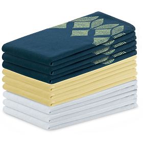 Küchentuch LETTY gelb mit modernem Motiv im klassischen Stil 50x70 ameliahome