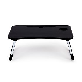 Laptop-Tisch für das Bett 60x40cm - Schwarz