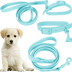 Leine und Halsband für Hund PJ-070 Blau S, PuppyJoy