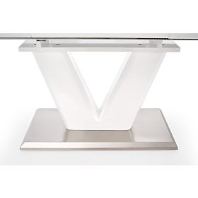 MISTRAL weißer glänzender Tisch