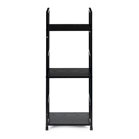 Moderner Holzregal mit Metallrahmen LOFT 3 Regalböden schwarz