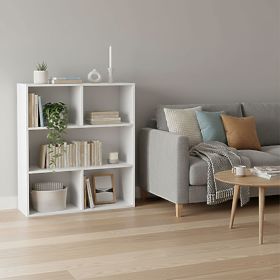 Moderner Standregal für Wohnzimmer und Schlafzimmer 3 Ebenen weiß ModernHome, MODERNHOME