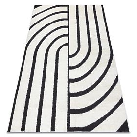 Moderner Teppich MODE 8631 geometrisch creme/schwarz