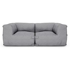 Modulare Garten-Sofa Vacuum Vlll mit Bezug, grau