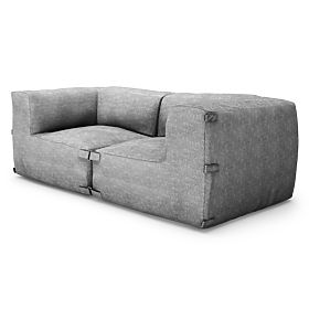 Modulare Garten-Sofa Vacuum Vlll mit Bezug, grau