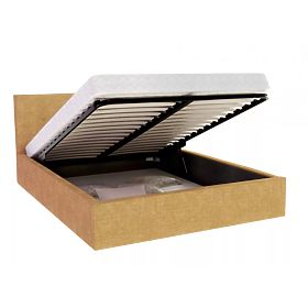 Polsterbett TULSA 180 x 200 cm – Gelb