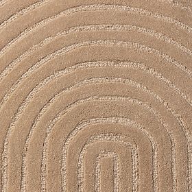 Rechteckiger Teppich Isla, Bögen, getuftet, Wolle, dunkelbeige, Teppichgröße: 190x290, lectus