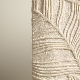 Rechteckiger Teppich Mona, getuftet, Wolle, cremefarben, Blätter, Teppichgröße: 190x290, lectus