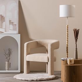 Relax-Sessel Lory, Bouclé, Beige, lectus