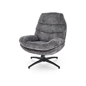 Relaxsessel DARIO mit Fußhocker und Schaukel-Funktion, grau (1p=1Stk)