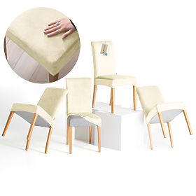 RESTILO Sofabezug SENTO Farbe Creme glatt klassischer Stil