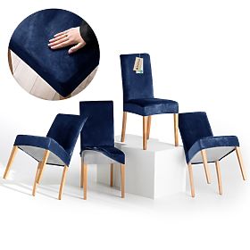 RESTILO Sofabezug SENTO Farbe Indigo glatter klassischer Stil