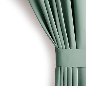 RESTILO Vorhang BLACKOUT Farbe Mint, klassischer Stil, silberne Ösen, Material bl
