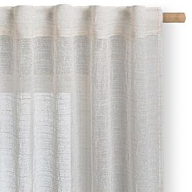 RESTILO Vorhang DRIMAR Farbe Beige moderner Stil Band Material Leinen, Mikrofaser 140x250
