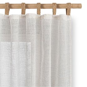 RESTILO Vorhang DRIMAR Farbe Beige moderner Stil Material Leinen, Mikrofaser 140x250