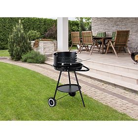Runder Gartengrill mit höhenverstellbarem Rost, MultiGarden