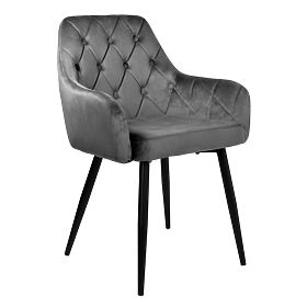 Samtstuhl ATLANTA VELVET graphit