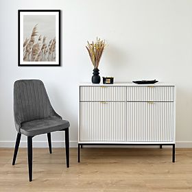 Samtstuhl LORIENT VELVET graphit